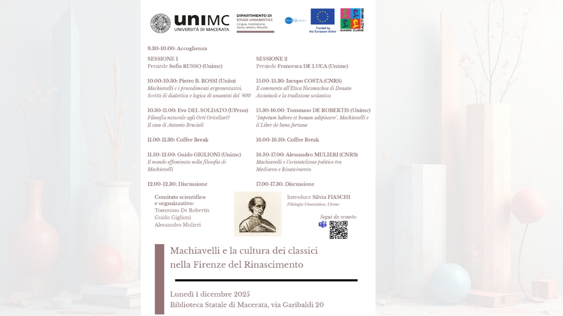 Machiavelli e la cultura dei classici nella Firenze del Rinascimento